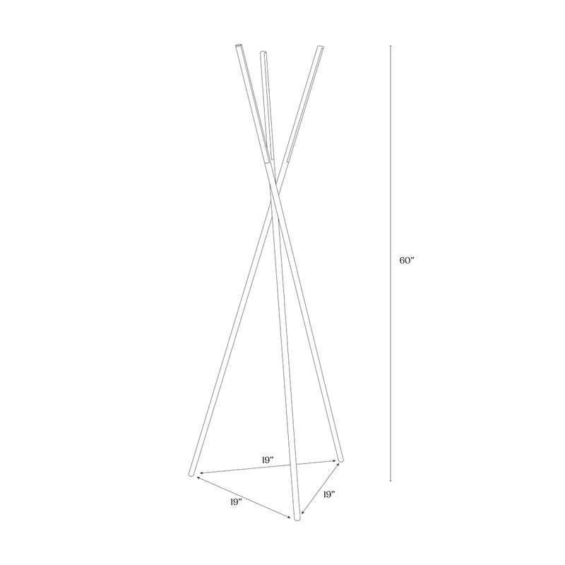 Brightech Stix LED Tripod Floor Lamp for Living Room - Dimmable Modern Standing Lamp, with 3 Lights for Bedroom - Contemporary Office Lighting- Gold / Antique Brass - Image 2